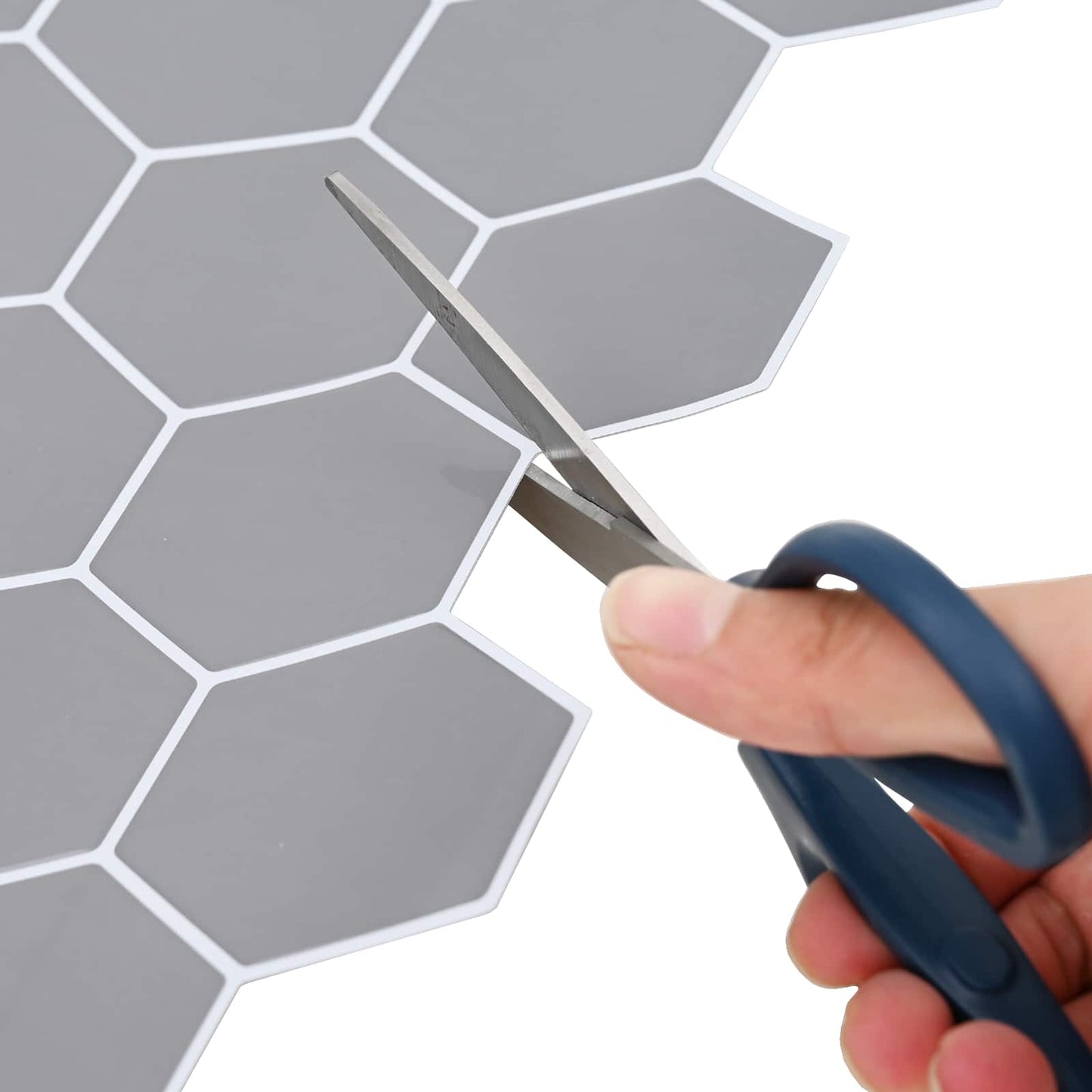 vidaXL Hexagon Tile 20 pcs Grey 30 x 30 cm Polyurethane and PET 5