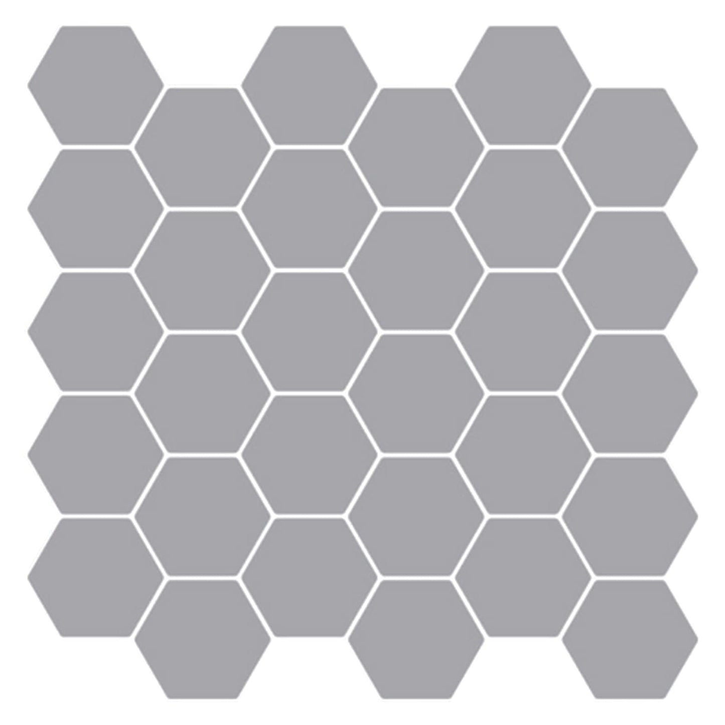 vidaXL Hexagon Tile 20 pcs Grey 30 x 30 cm Polyurethane and PET 1