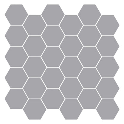 vidaXL Hexagon Tile 20 pcs Grey 30 x 30 cm Polyurethane and PET 1