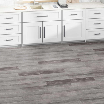 Flooring Planks 36 pcs PVC 5.02 m² Black and white–Striped wood Striped wood