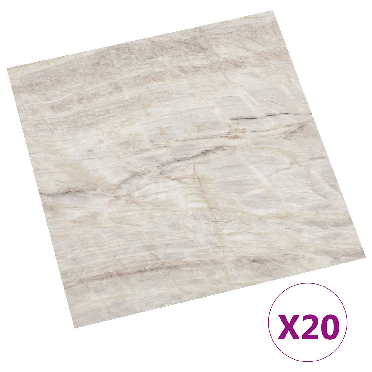 Self-adhesive Flooring Planks Beige 20 pcs