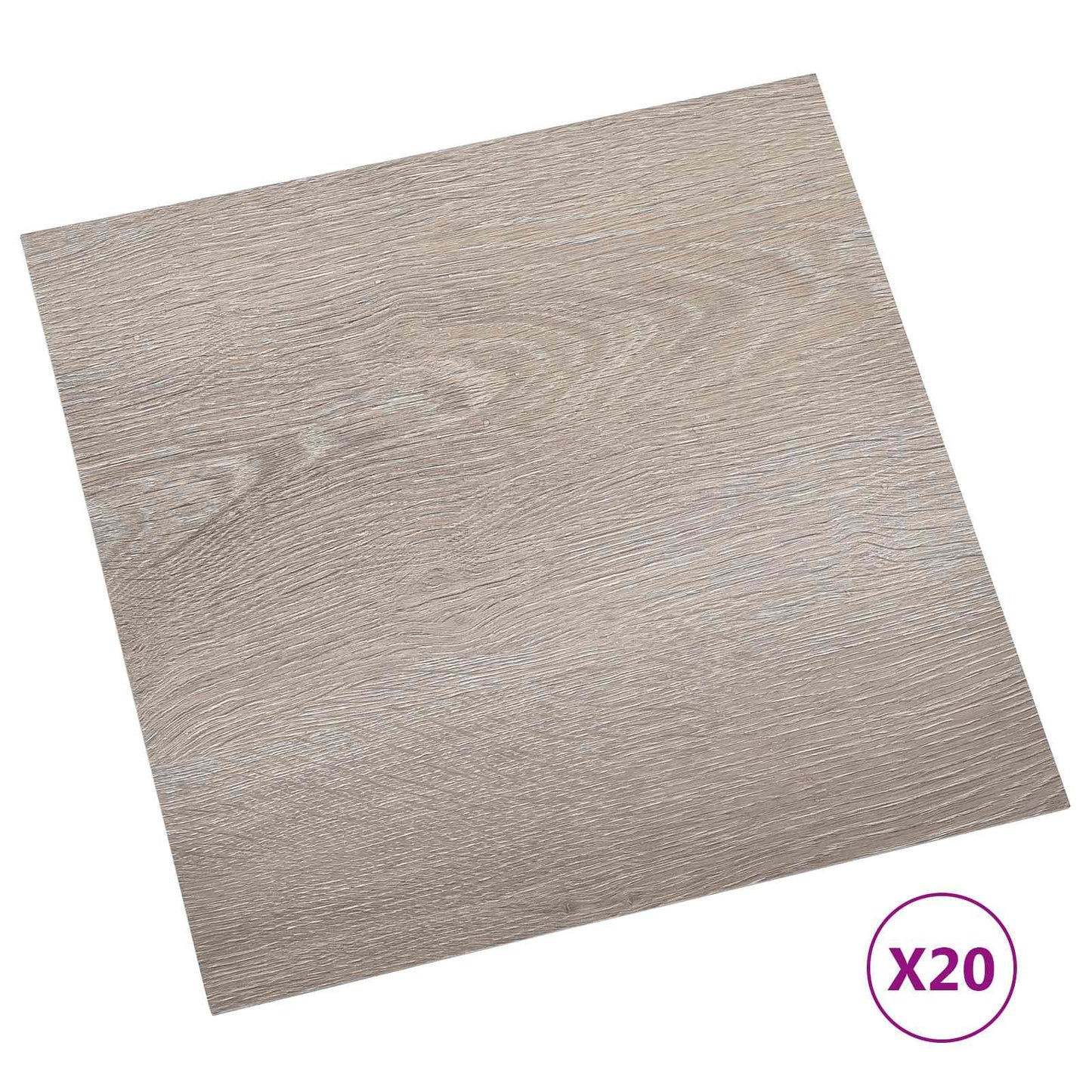 vidaXL Self-adhesive Flooring Planks Taupe 30.5 x 30.5 cm 20 pcs PVC 2