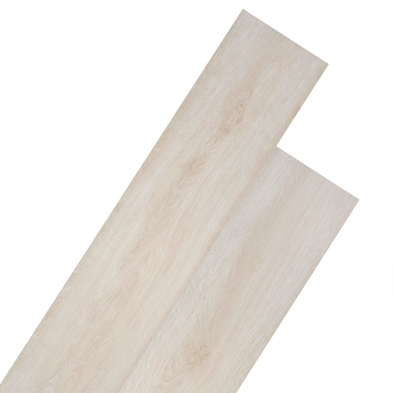 vidaXL Self-adhesive PVC Flooring Planks Oak Classic White 1