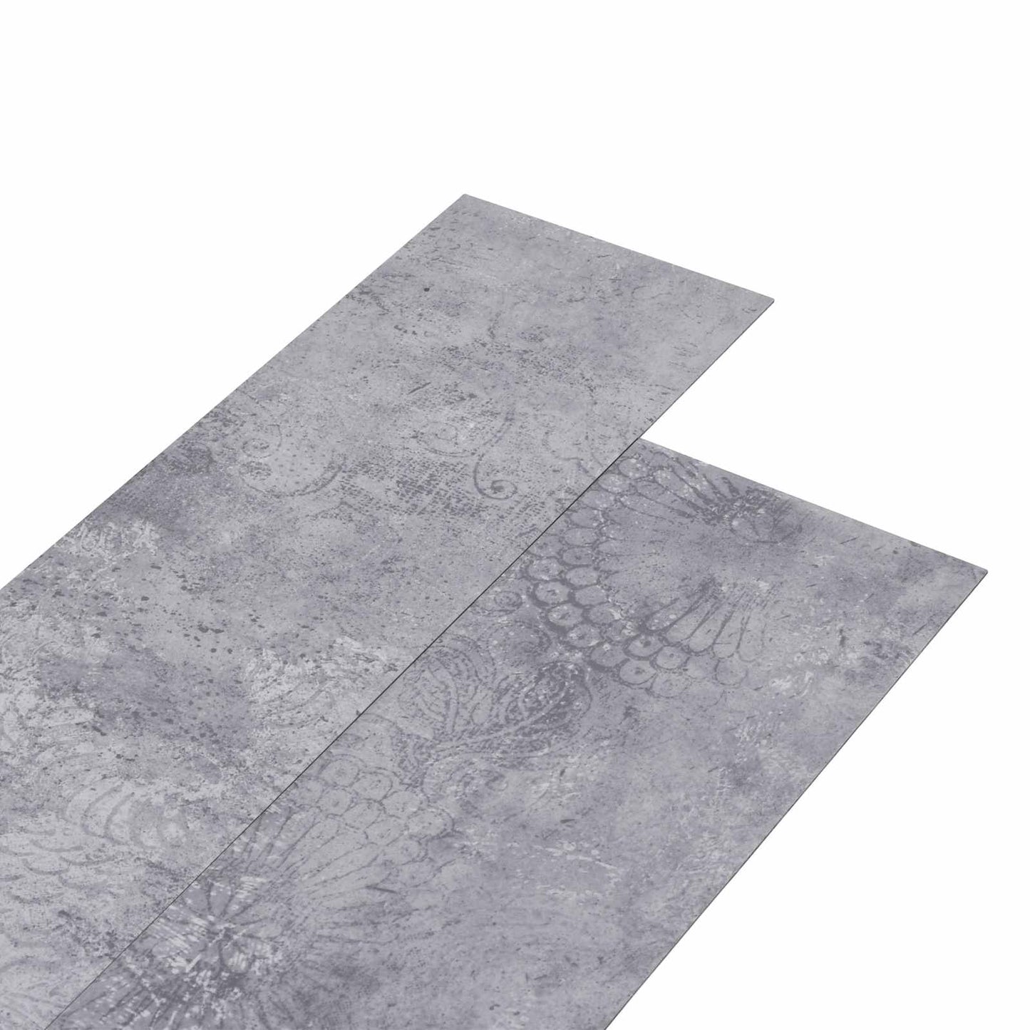 vidaXL Self-adhesive PVC Flooring Planks Cement Grey 30.5 x 61 cm 1