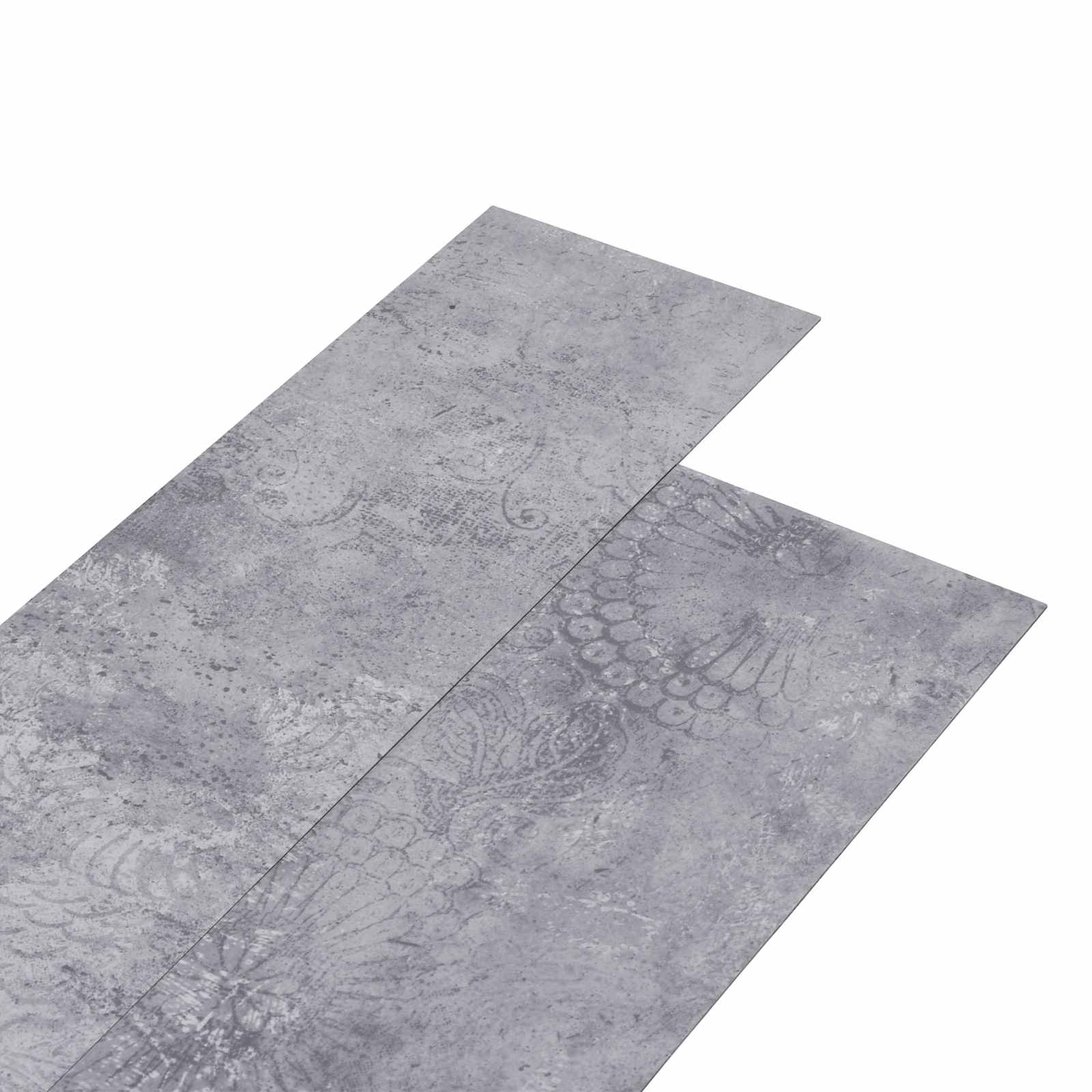 vidaXL Self-adhesive PVC Flooring Planks Cement Grey 30.5 x 61 cm 1