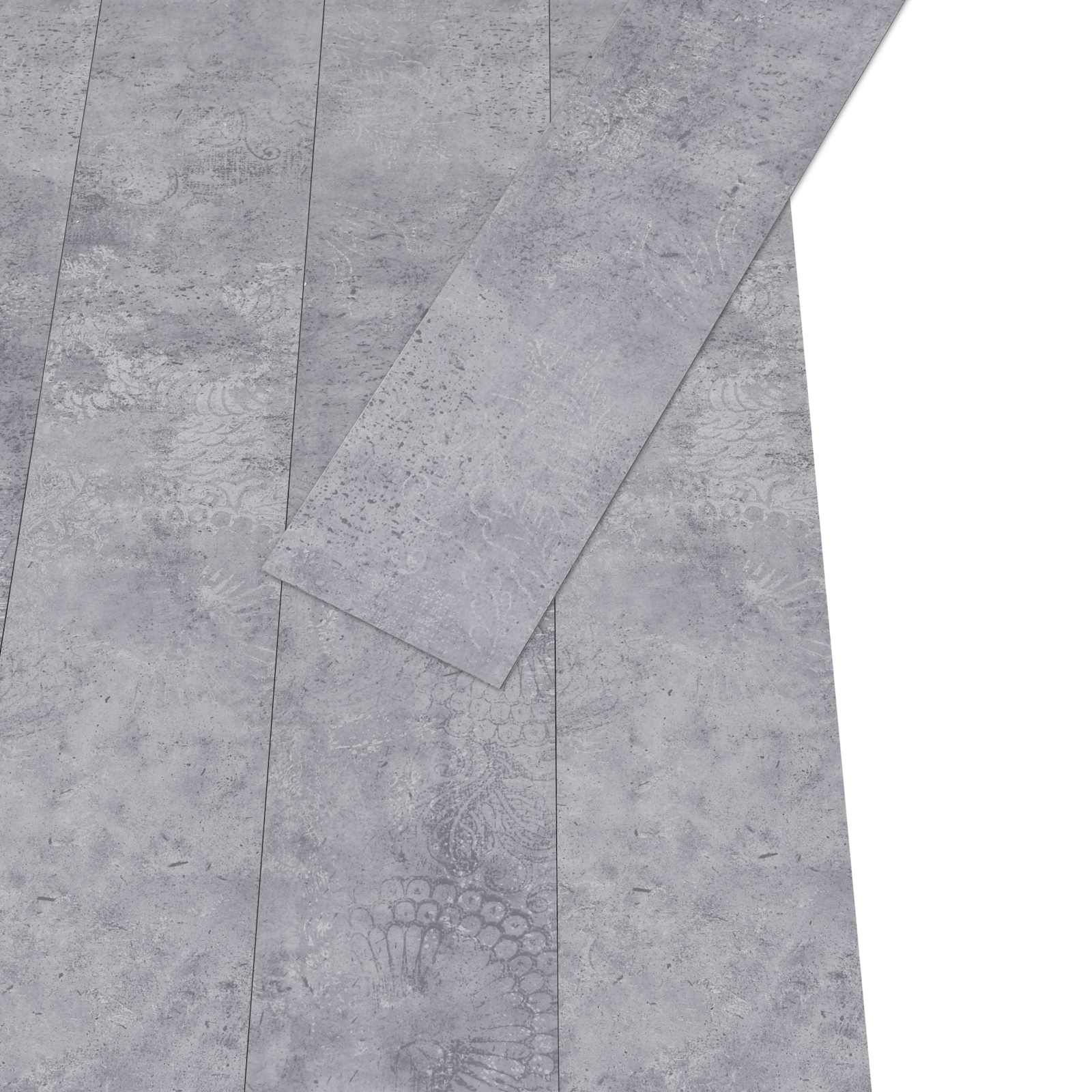 vidaXL Self-adhesive PVC Flooring Planks Cement Grey 30.5 x 61 cm 3