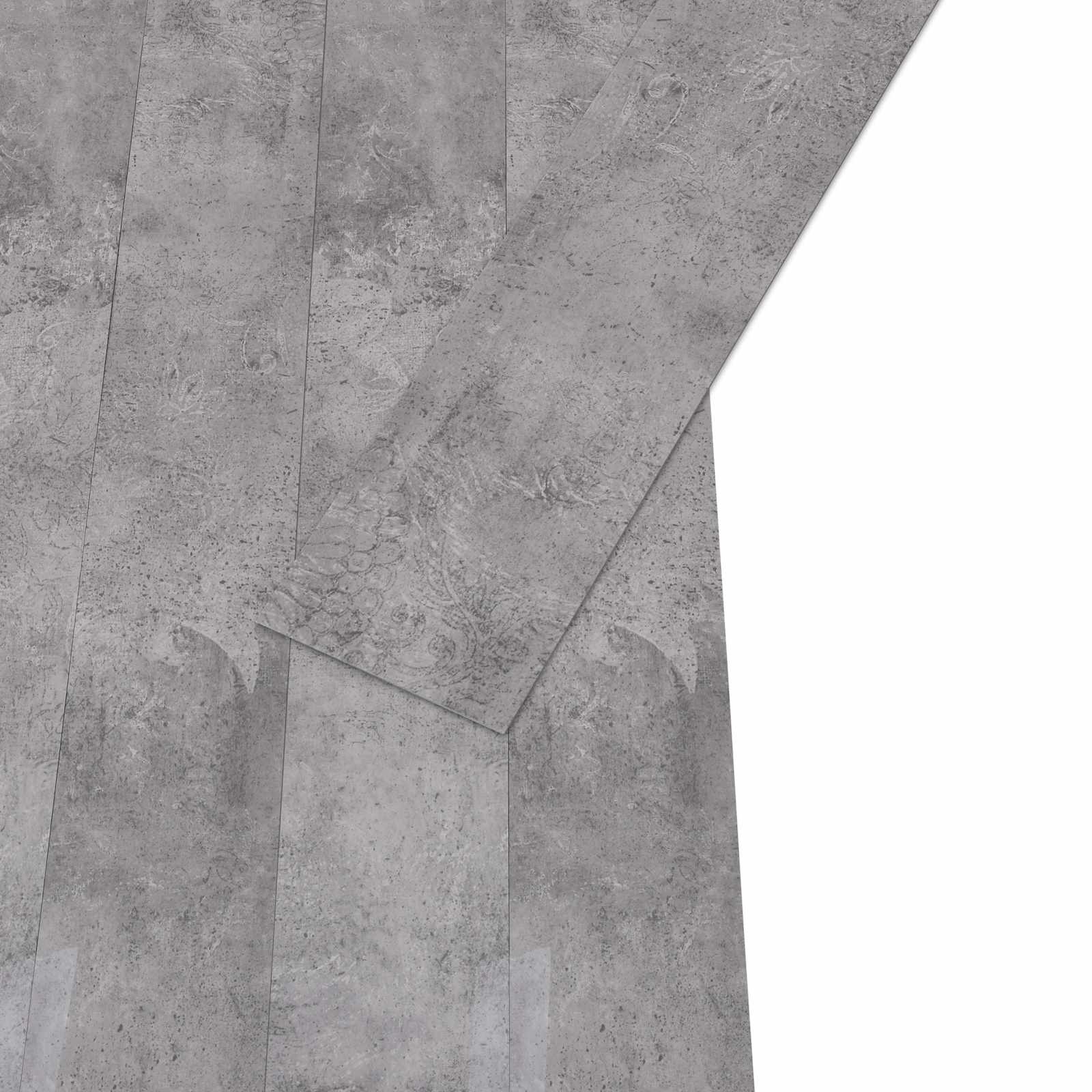 vidaXL Self-adhesive PVC Flooring Planks Cement Brown 30.5 x 61 cm 3