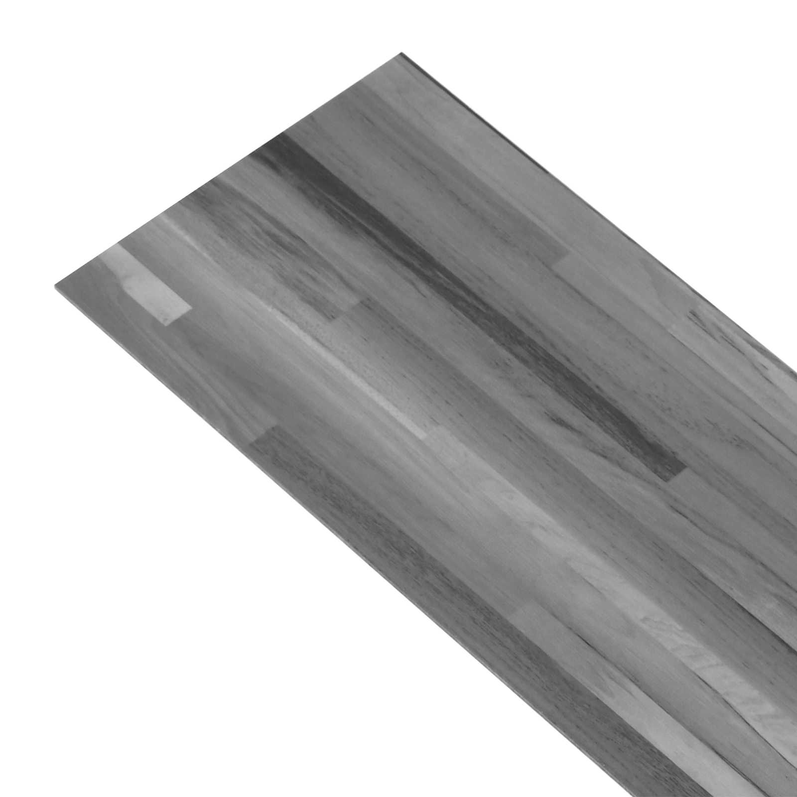 vidaXL Self-adhesive PVC Flooring Planks Striped Grey 30.5 x 61 cm 2