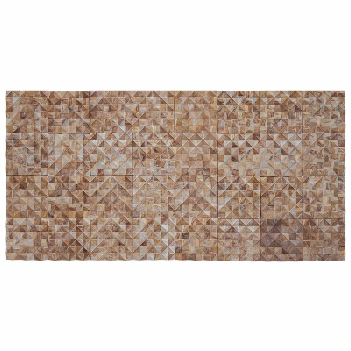 vidaXL Wall Panel 11 pcs Whitewashed 30 x 30 x 2 cm Solid Teak wood 3