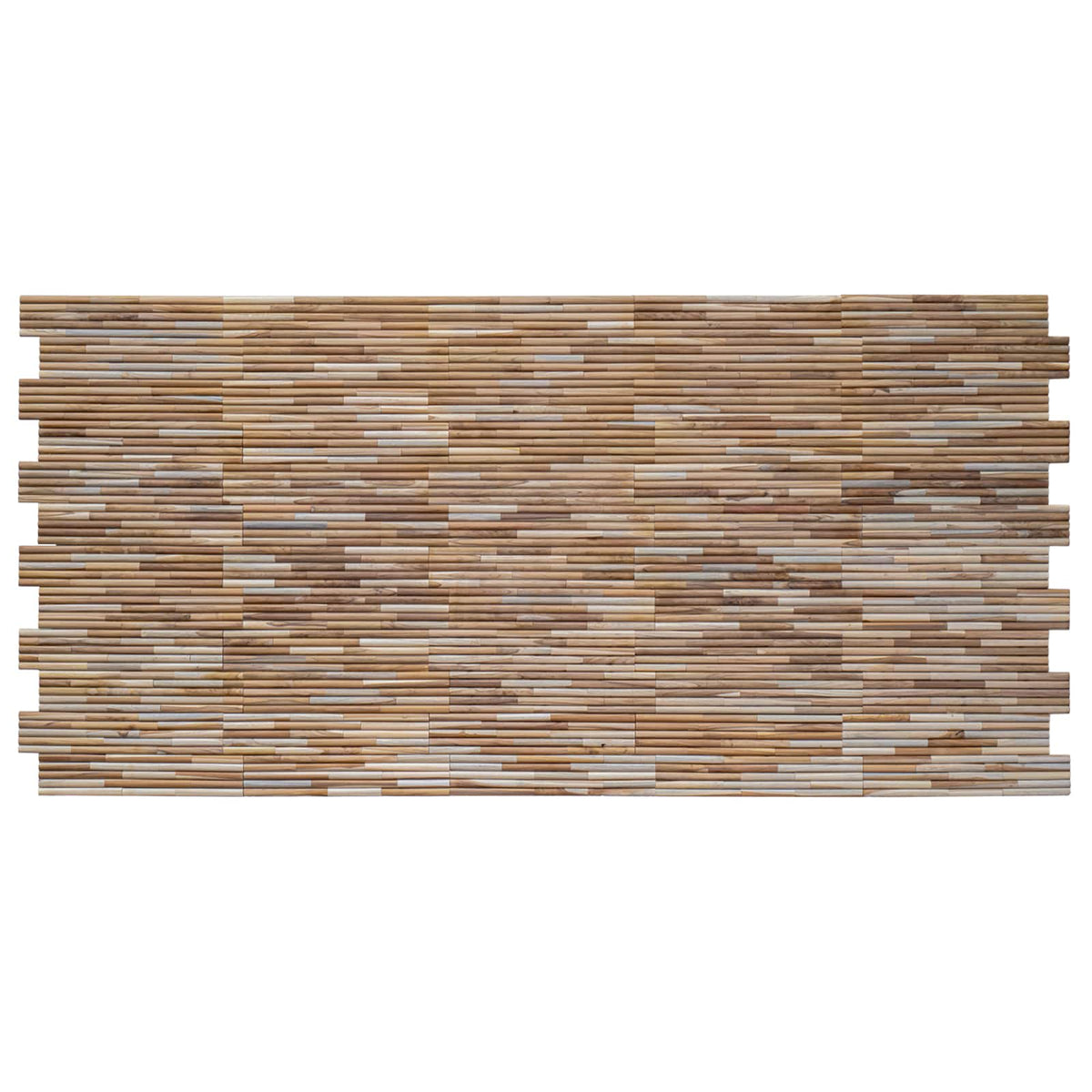 Wall Panel 10 pcs 55 x 20 x 2 cm Natural