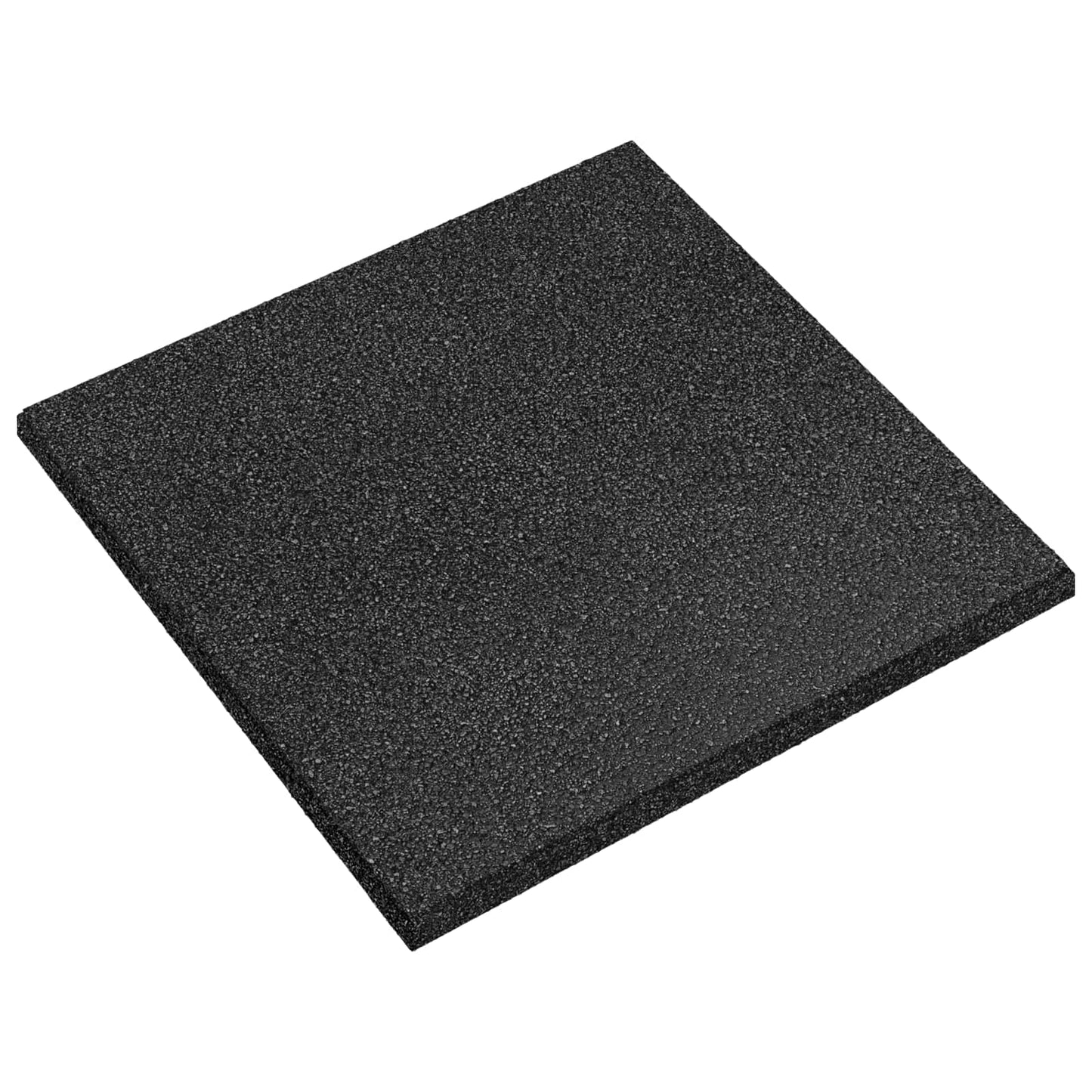 vidaXL Fall Protection Tiles 6 pcs Black 50 x 50 cm Rubber 1