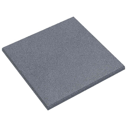 vidaXL Fall Protection Tiles 6 pcs Grey 50 x 50 cm Rubber 1