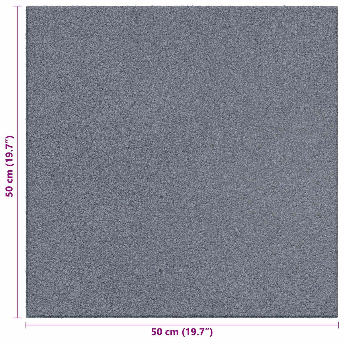 vidaXL Fall Protection Tiles 6 pcs Grey 50 x 50 cm Rubber 5