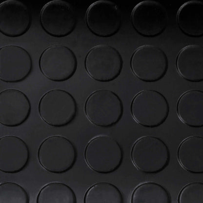 vidaXL Floor Mat with Dots 1 x 5 m Black Rubber 4