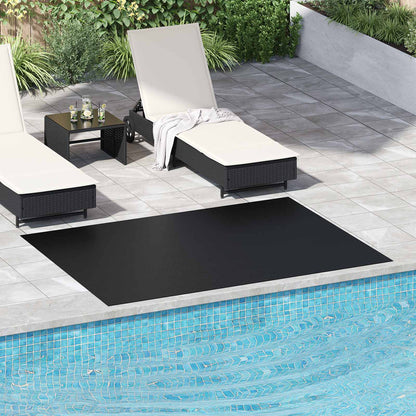 vidaXL Floor Mat Black 1.5 x 2 m Rubber 1