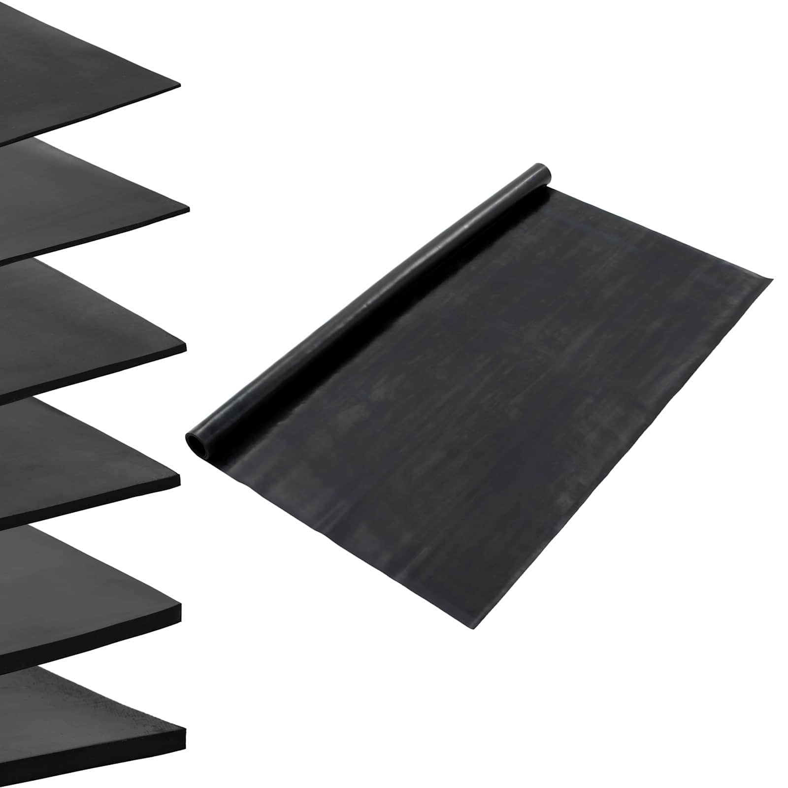 vidaXL Floor Mat Black 1.2 x 5 m Rubber 2