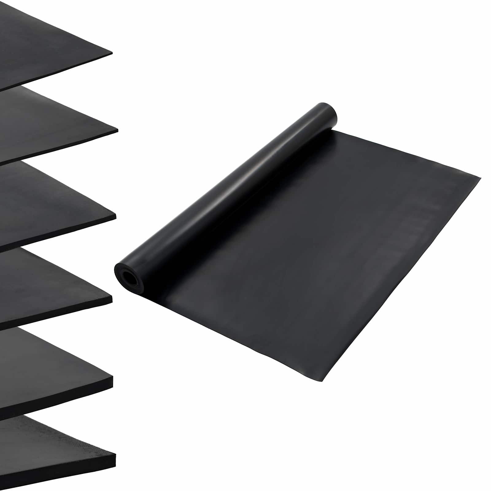 vidaXL Floor Mat Black 1.2 x 5 m Rubber 2