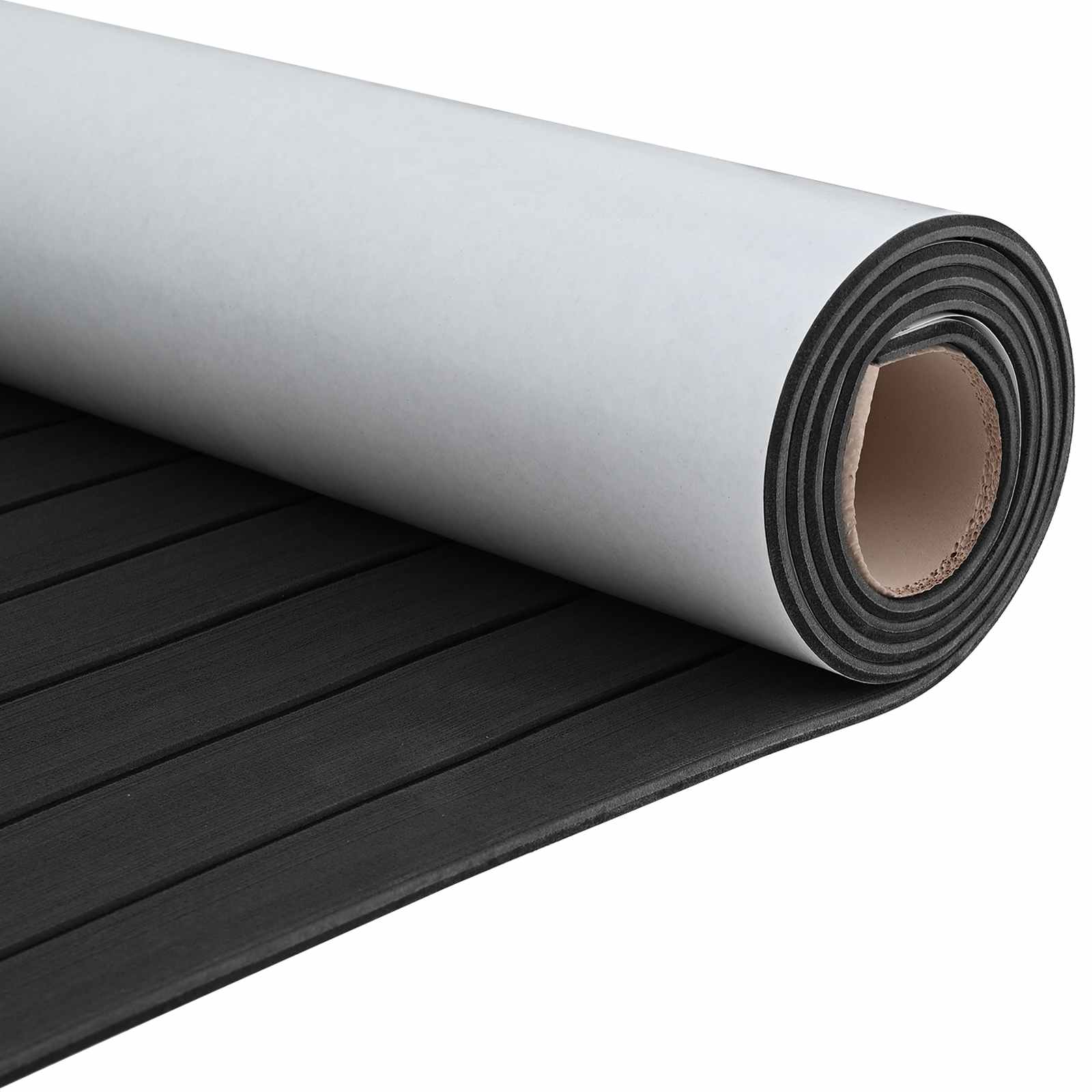 vidaXL Boat Mat Striped Dark Grey and Black 240 x 90 cm EVA 3