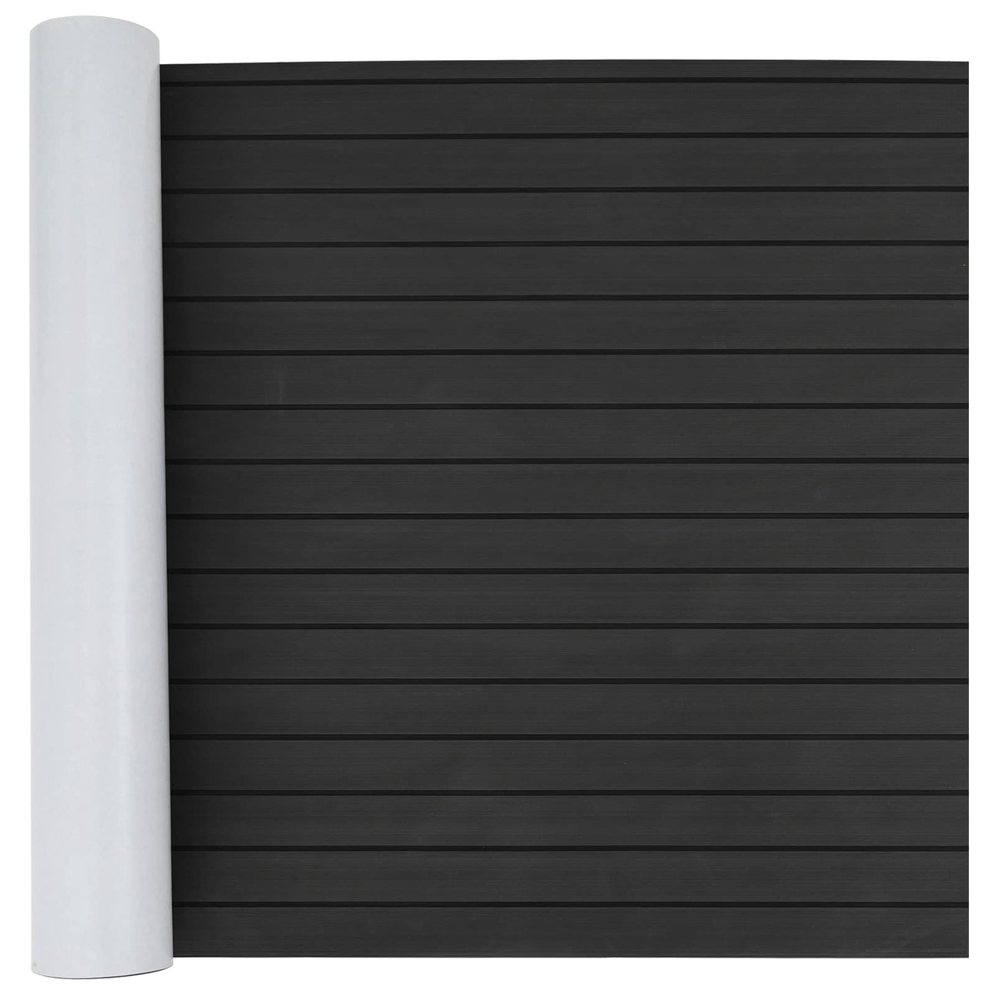 vidaXL Boat Mat Striped Dark Grey and Black 240 x 90 cm EVA 1