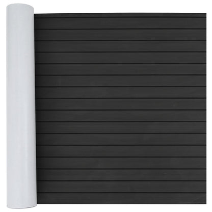 vidaXL Boat Mat Striped Dark Grey and Black 240 x 90 cm EVA 1