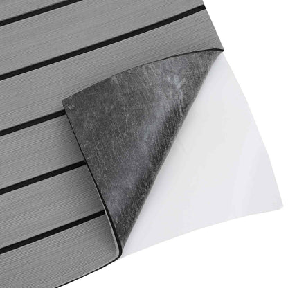 vidaXL Boat Mat Striped Light Grey and Black 240 x 60 cm EVA 4