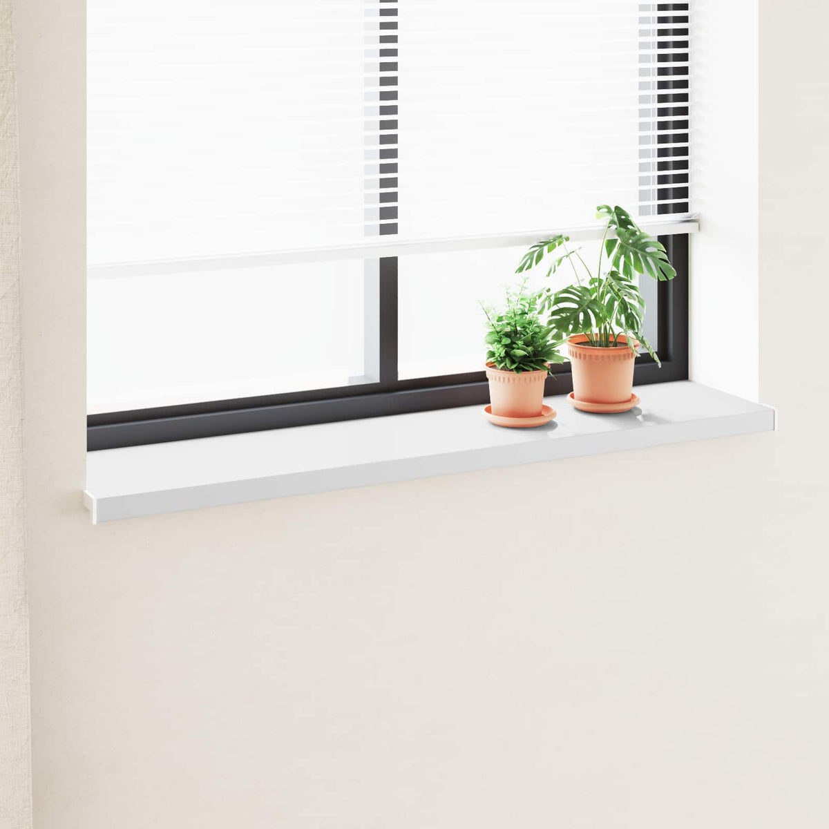 vidaXL Window Sill White 160 x 35 x 4.5 cm PVC 1