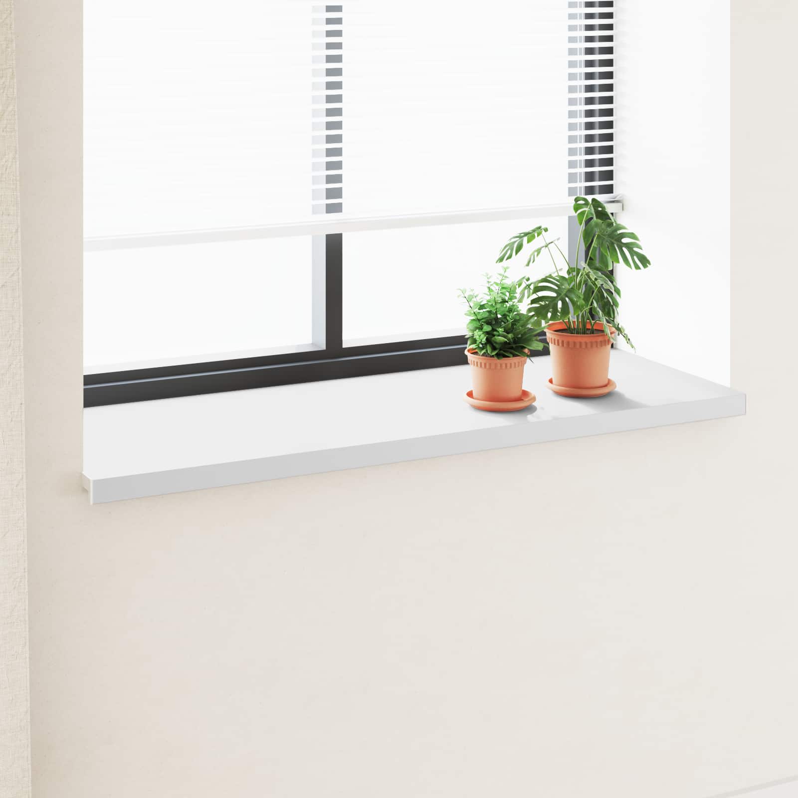 vidaXL Window Sill White 140 x 50 x 4.5 cm PVC 1