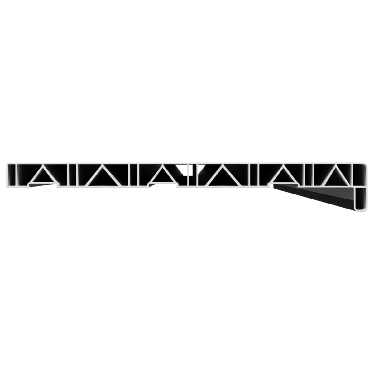 vidaXL Window Sill Black with wood grain 160 x 30 x 4.5 cm PVC 4