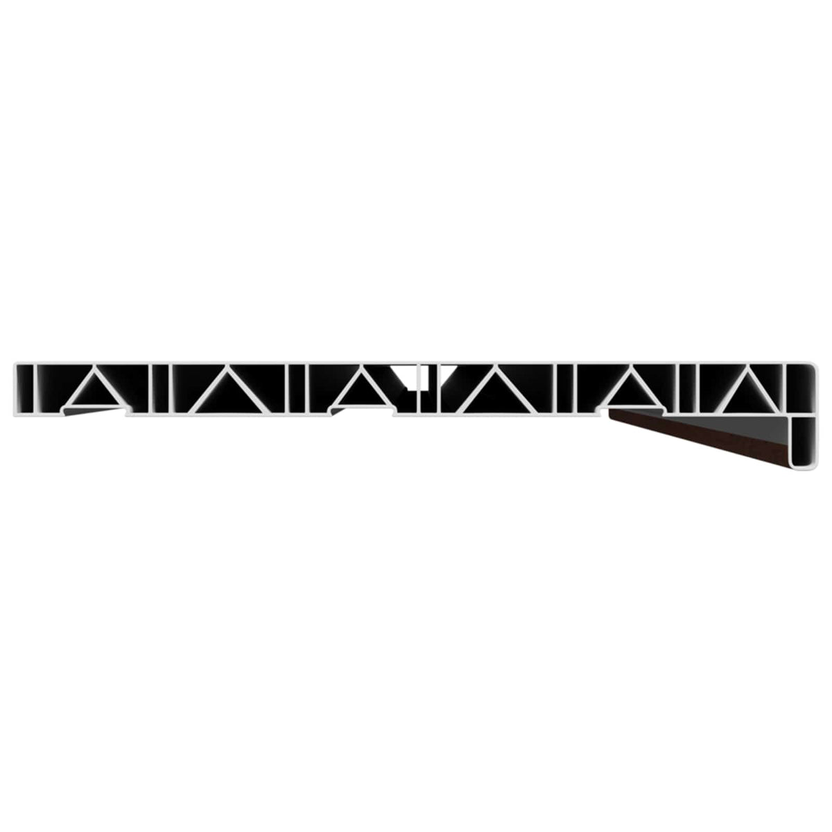 vidaXL Window Sill Brown wood 140 x 35 x 4.5 cm PVC 4