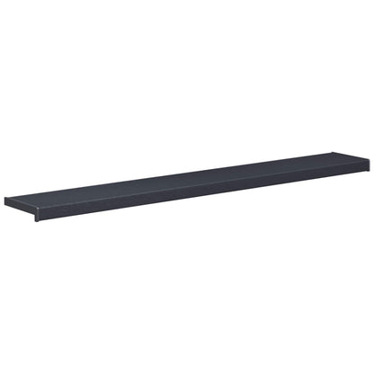 vidaXL Window Sill Anthracite with wood grain 140 x 25 x 4.5 cm PVC 2