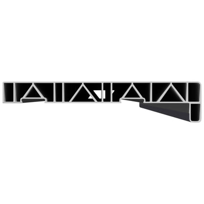vidaXL Window Sill Anthracite with wood grain 140 x 25 x 4.5 cm PVC 5