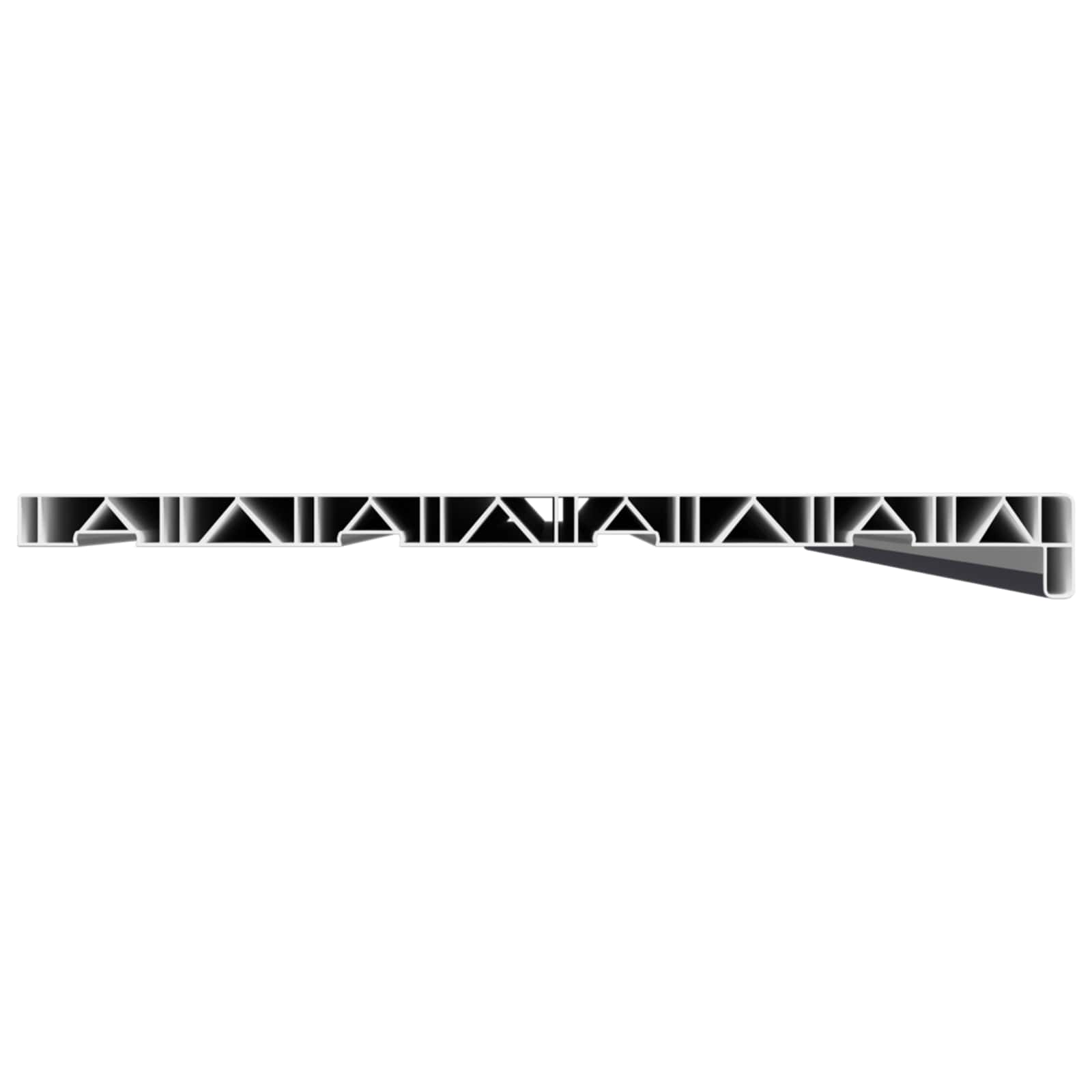 vidaXL Window Sill Anthracite with wood grain 160 x 45 x 4.5 cm PVC 5