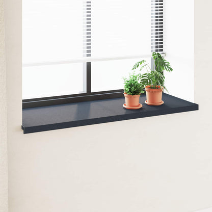 vidaXL Window Sill Anthracite with wood grain 140 x 50 x 4.5 cm PVC 1
