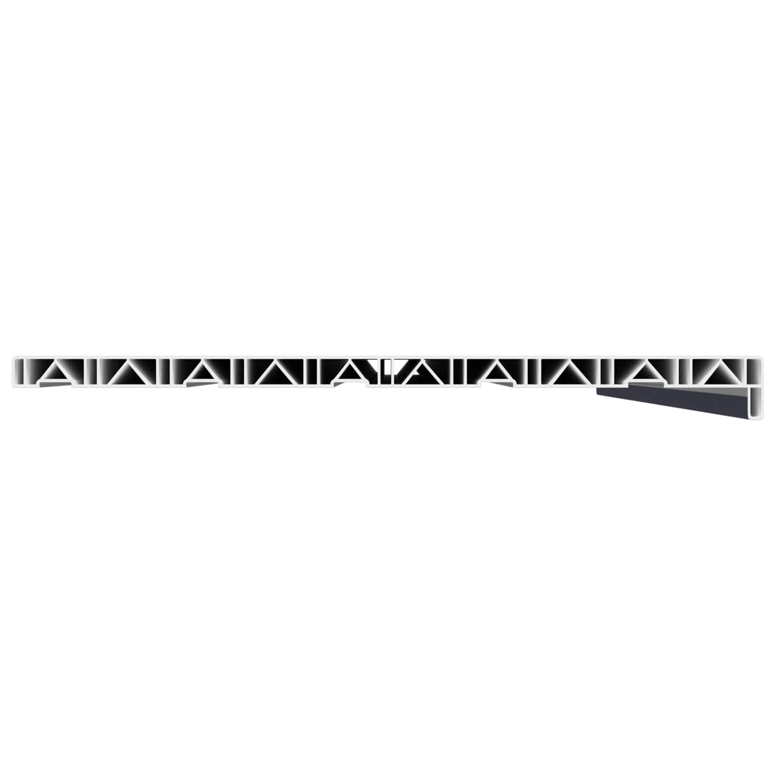 vidaXL Window Sill Anthracite with wood grain 140 x 50 x 4.5 cm PVC 5