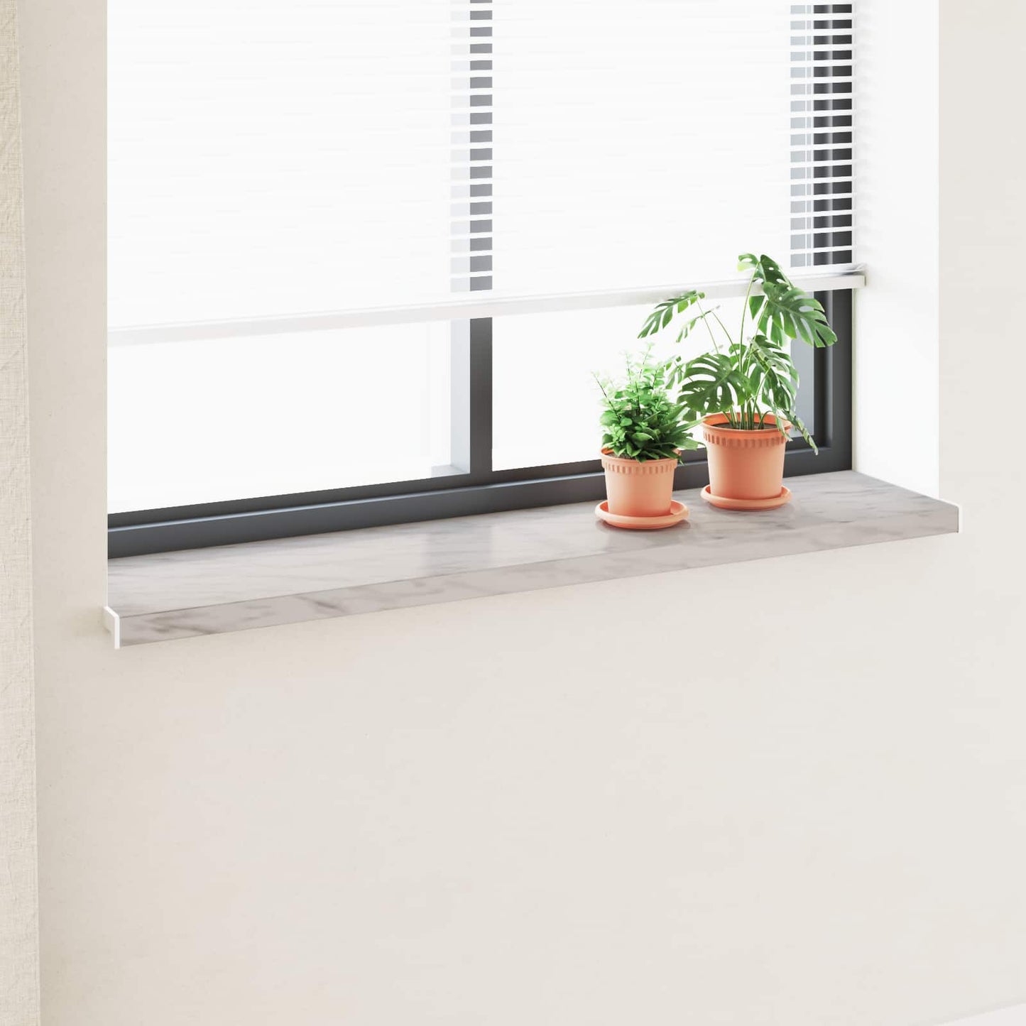 vidaXL Window Sill Marble texture 160 x 30 x 4.5 cm PVC 1
