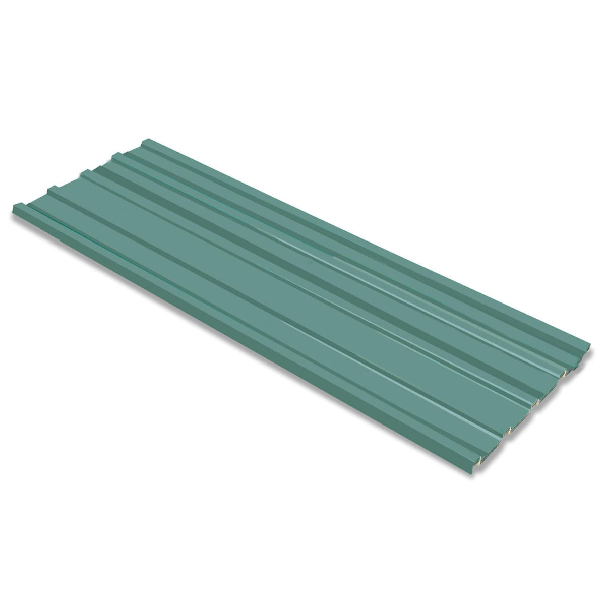 Roof Panel 12 pcs 129 x 45 cm Galvanised steel Green
