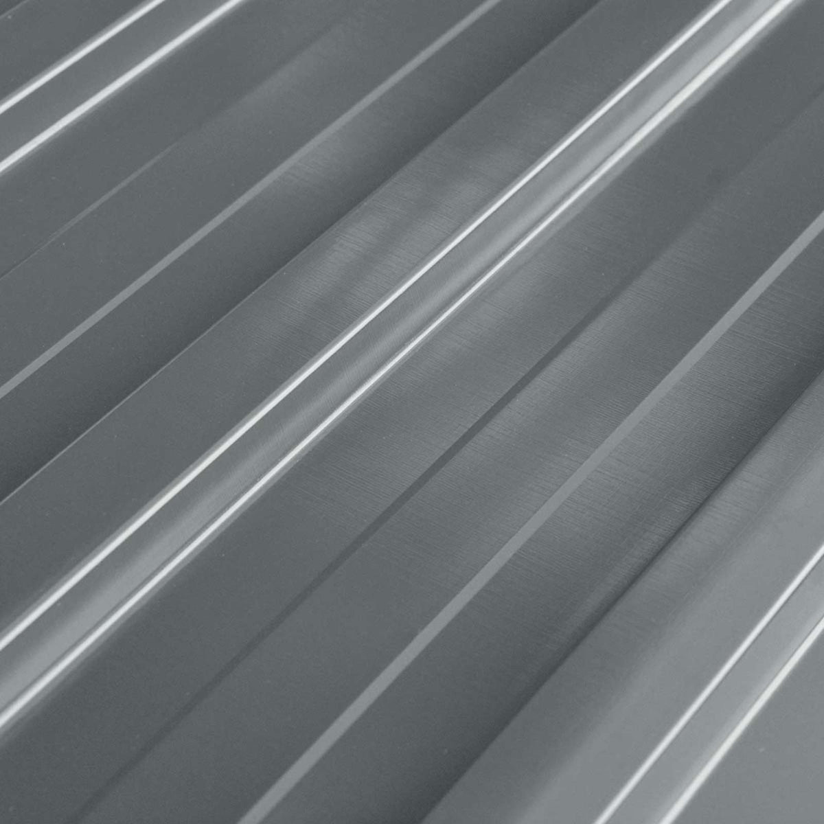 Roof Panel 12 pcs 129 x 45 cm Galvanised steel Grey