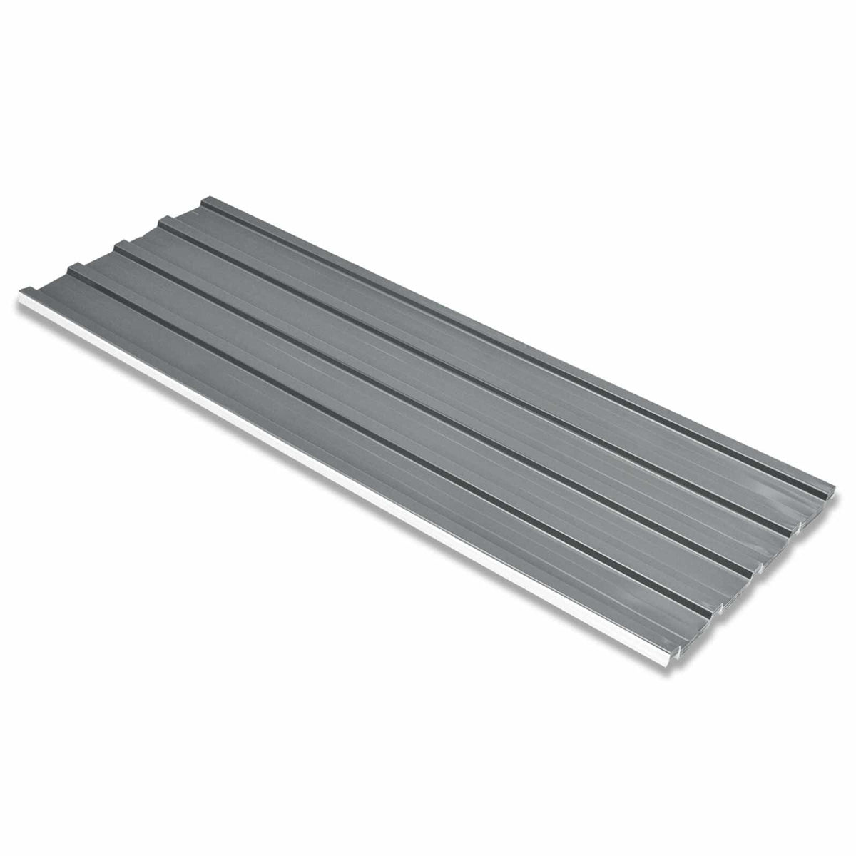 Roof Panel 12 pcs 129 x 45 cm Galvanised steel Grey