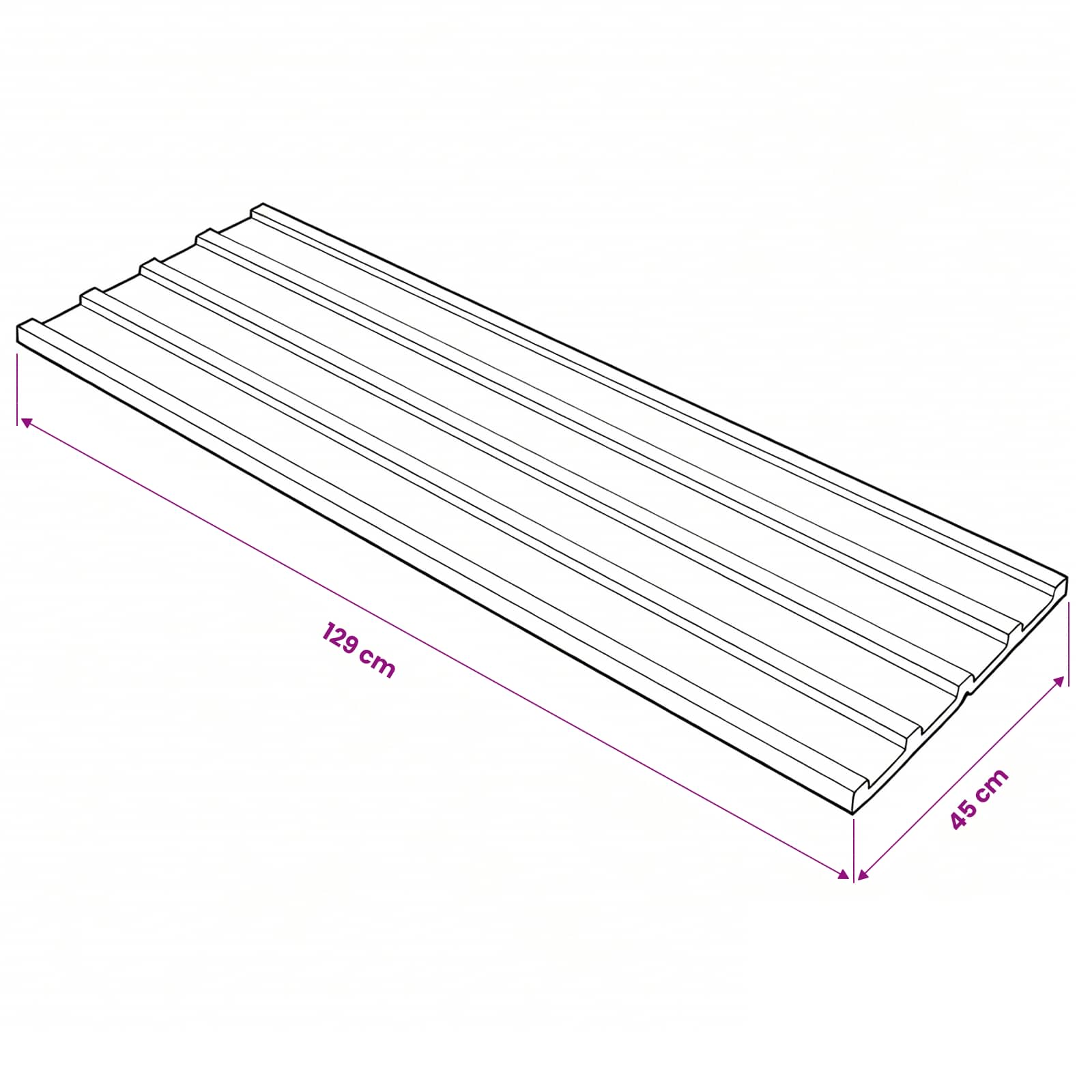 vidaXL Roof Panel 12 pcs Anthracite 129 x 45 cm Galvanised steel 5