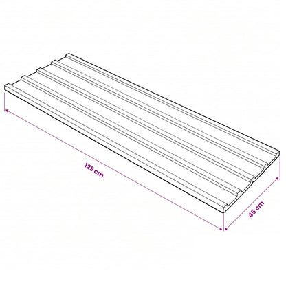 vidaXL Roof Panel 12 pcs Anthracite 129 x 45 cm Galvanised steel 5