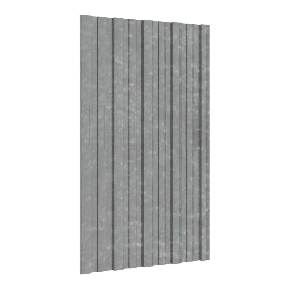 Roof Panel Galvanised steel 36 pcs Silver 80 x 45 cm