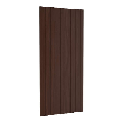 Roof Panel Galvanised steel 36 pcs Brown 100 x 45 cm