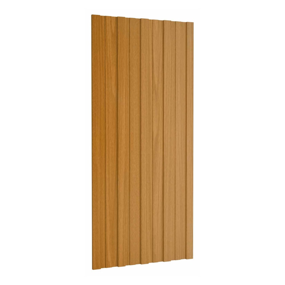 Roof Panel Galvanised steel 36 pcs Light wood 100 x 45 cm