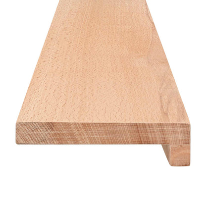 vidaXL Stair Treads 2 pcs 100 x 25 x 2 cm Natural Solid Beech Wood 3