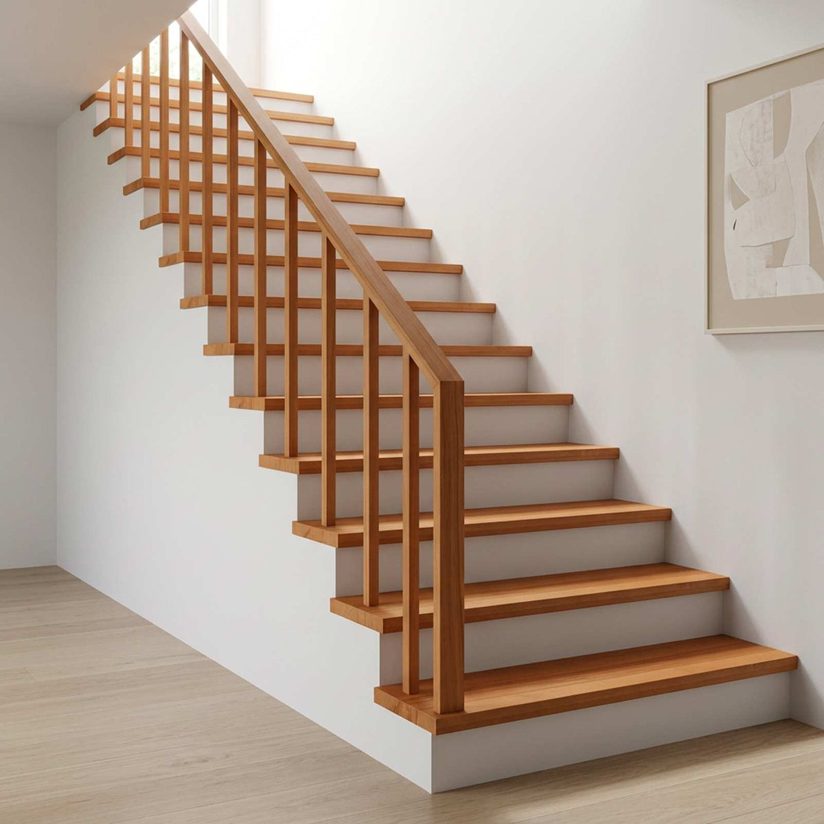 Stair Treads Solid Beech Wood Depth 30 cm 2 pcs Light Brown 70 cm
