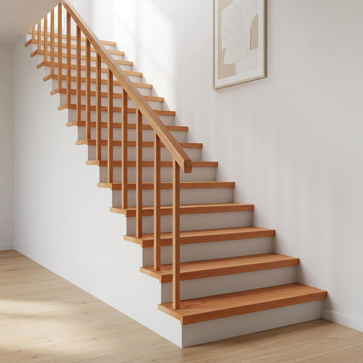 vidaXL Stair Treads 2 pcs 70 x 30 x 2 cm Varnish Solid Beech Wood 1