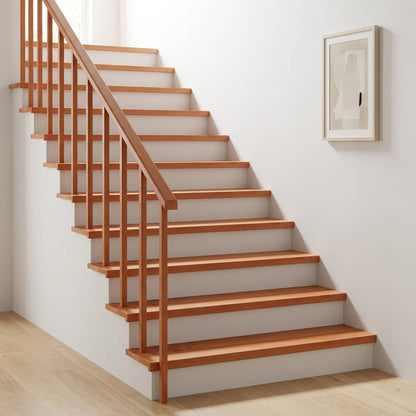 Stair Treads Solid Beech Wood Depth 30 cm 2 pcs Varnish 100 cm
