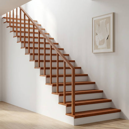 Stair Treads Solid Beech Wood Depth 30 cm 2 pcs Brown 100 cm