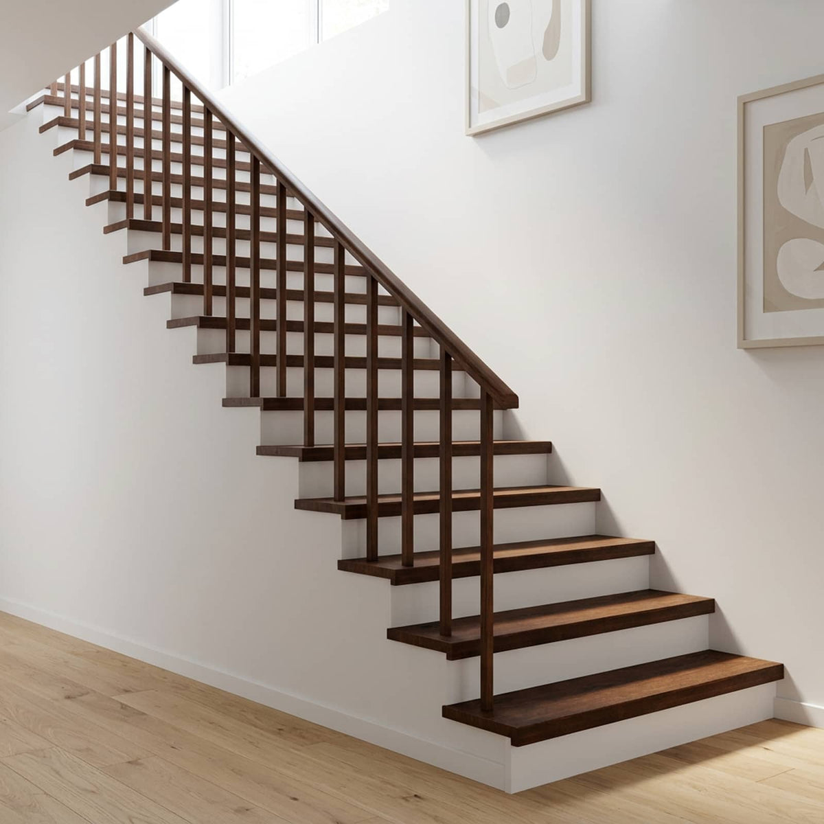 vidaXL Stair Treads 2 pcs 70 x 25 x 2 cm Dark Brown Solid Beech Wood 1