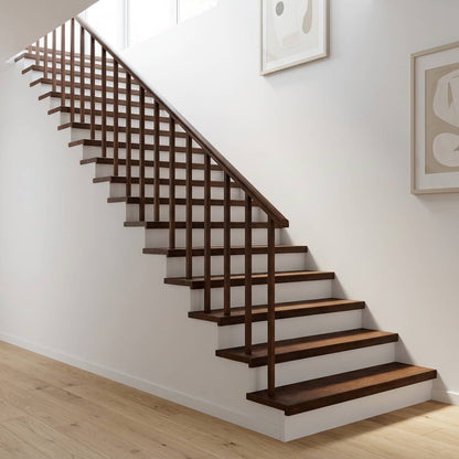 vidaXL Stair Treads 2 pcs 70 x 25 x 2 cm Dark Brown Solid Beech Wood 1